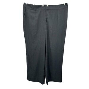 Madison Essentials  Dress Pants Size 24W Curvy Black Straight Women's Career NEW